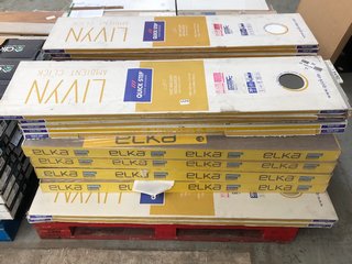 PALLET OF ASSORTED FLOORING TO INCLUDE QUICK STEP FLOOR DESIGNERS FLOORING PANELS IN GREY FINISH: LOCATION - B9 (KERBSIDE PALLET DELIVERY)