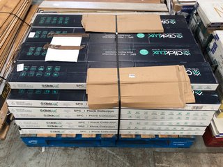 PALLET OF ASSORTED FLOORING TO INCLUDE CLICK LUX FLOORING PANELS IN LIGHT OAK FINISH: LOCATION - B9 (KERBSIDE PALLET DELIVERY)