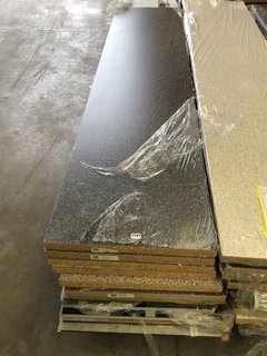 (COLLECTION ONLY) QTY OF ASSORTED KITCHEN COUNTERTOPS TO INCLUDE WILSONART LAMINATE WORKTOP IN GREY GRANITE EFFECT FINISH: LOCATION - B9