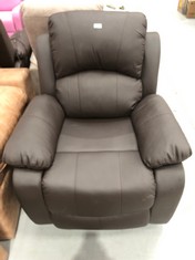 NALUI RELAXING MASSAGE CHAIR TREVI MANUAL BROWN COLOUR (DOES NOT RAISE THE FEET)