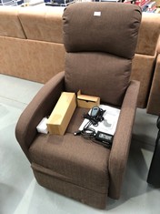 ASTAN ELECTRIC RELAXATION CHAIR WITH BROWN SELF-HELP FUNCTION (DOES NOT RAISE THE FEET).