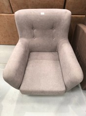 GREY ARMCHAIR WITHOUT LEGS.