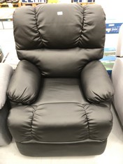 RECLINING CHAIR WITH WHEELS BLACK COLOUR (BROKEN ON THE SIDE) 84X77X75CM.