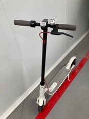 ELECTRIC SCOOTER XIAOMI ELECTRIC SCOOTER HAS BLOW ON HANDLEBARS DOES NOT TURN ON DOES NOT HAVE BOX OR CHARGER WHITE RED AND GRAY.