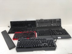6 X KEYBOARDS OF VARIOUS MODELS AND SIZES INCLUDING VARIOUS LANGUAGES MAY BE DAMAGED AND INCOMPLETE .