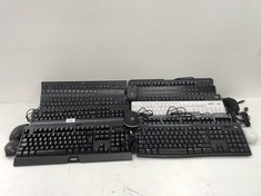 12 X KEYBOARDS VARIOUS MODELS AND SIZES, VARIOUS LANGUAGES INCLUDING LOGITECH .