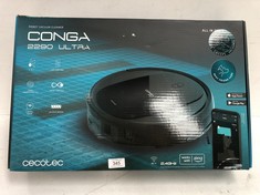 CECOTEC ROBOT HOOVER AND FLOOR CLEANER CONGA 2290 ULTRA. 2100 PA, APP WITH MAP, TIDY CLEANING, PET BRUSH, ALEXA AND GOOGLE ASSISTANT, MAGNETIC WALL, BLACK, 13 X 58 X 39 CM.