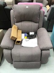 ASTAN LIFT UP CHAIR WITH MASSAGE IN GREY EARTH COLOUR.