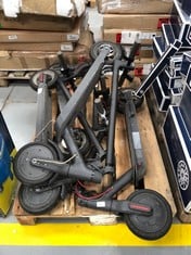 4 X ELECTRIC SCOOTERS FOR PARTS OR SPARE PARTS ARE BROKEN OR DAMAGED .