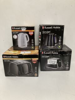 RUSSELL HOBBS TEXTURES KETTLE AND TOASTER