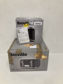 BREVILLE CURVE TOASTER AND KETTLE