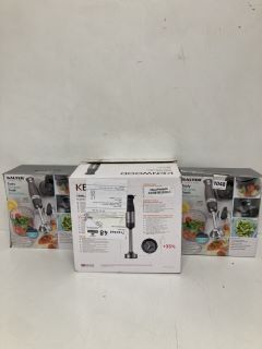 3 X ASSORTED ITEMS TO INCLUDE KENWOOD HAND BLENDER