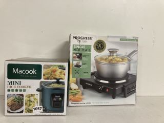 2 X ASSORTED ITEMS TO INCLUDE MACOK MINI RICE COOKER
