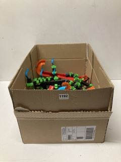 BOX OF ASSORTED TOY PARTS