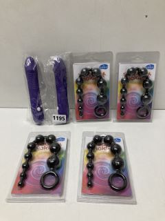 QTY OF ASSORTED ITEMS TO INCLUDE ADULT VIBRATORS IN PURPLE (18+ ID REQUIRED)