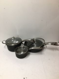 QTY OF ASSORTED POTS AND PANS