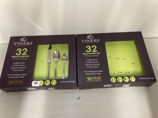 2 X VINERS CUTLERY SETS