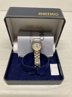 SEIKO SQ50 WRISTWATCH WITH BOX