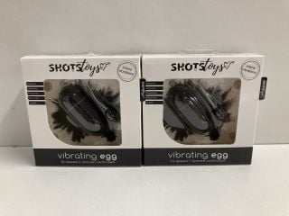 2 X SHOTSTOYS VIBRATING EGG REMOTE CONTROLLED SEX TOYS (18+ ID REQUIRED)