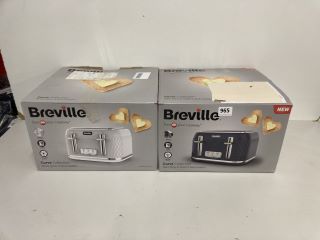 2 X BREVILLE CURVE COLLECTION TOASTERS