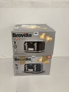 2 X BREVILLE CURVE COLLECTION TOASTERS