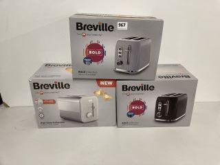 3 X BREVILLE TOASTERS