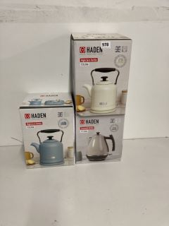 3 X HADEN ITEMS TO INCLUDE HIGHCLERE KETTLE