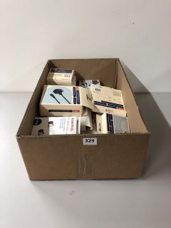 A BOX OF ASSORTED LOGIK CHARGERS AND CHARGER CABLES