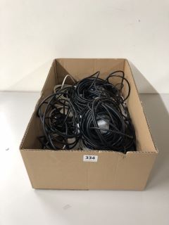 A LARGE QTY OF ASSORTED CHARGER LEADS ETC