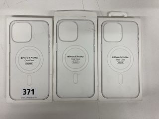 3 X APPLE IPHONE 15 PRO MAX CLEAR CASE