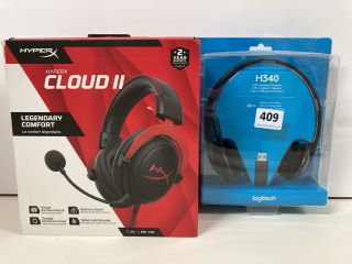2 X GAMING HEADSETS TO INCLUDE HYPERX CLOUD II