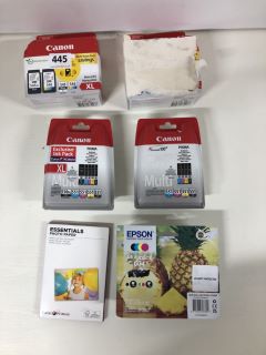 ASSORTED PRINTER INKS TO INCLUDE CANON