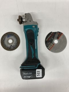 MAKITA CORDLESS ANGLE GRINDER (WITH BATTERY, NO CHARGER) (MPSE54188763)