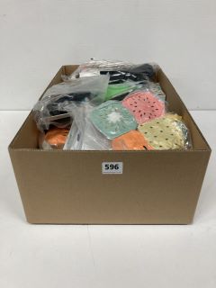 A BOX OF ASSORTED HOMEWARES TO INCLUDE TOYS AND GAMES AND TABLET CASES