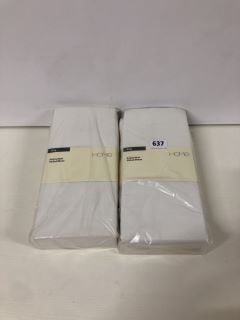 2 X KING SIZE FITTED SHEETS