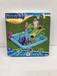 TODDLER TRAMPOLINE AND A BESTWAY GARDEN INFLATABLE