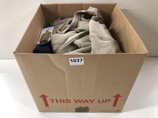 BOX OF ASSORTED CLOTHING ITEMS INC KIDS CLOTHING (ASSORTED SIZES)