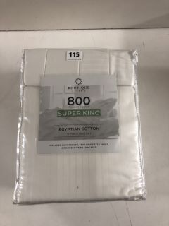 BOUTIQUE LIVING 800 THREAD COUNT SUPER KING EGYPTIAN COTTON 6 PIECE BED SET