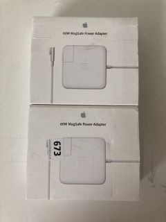 2 X APPLE 60W MAGSAFE POWER ADAPTERS