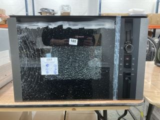 NEFF INTEGRATED MICROWAVE OVEN MODEL HLAWD 53N0B (SMASHED GLASS)