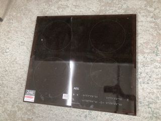 AEG INDUCTION HOB FOR SPARES OR REPAIR ONLY (SMASHED GLASS)