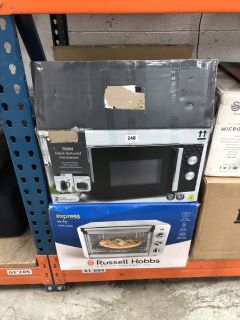 2 X MICROWAVE OVENS TO INCLUDE RUSSELL HOBBS