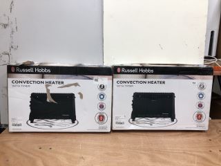 2 X RUSSELL HOBBS CONVECTION HEATERS WITH TIMERS