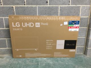LG UHD AI THINQ 55" TV MODEL: 55UR73006LA (POWERS ON)