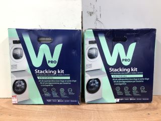 2 X WPRO STACKING KITS FOR WASHING MACHINES AND TUMBLE DRYERS