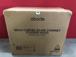 ABODE 60CM CURVED GLASS CHIMNEY COOKER HOOD