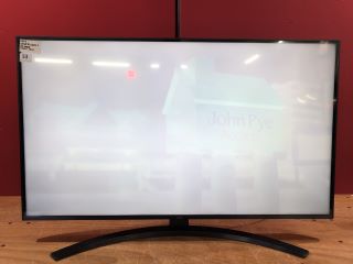 LG 43" SMART 4K HDR LED TV MODEL 43UR81006LJ (WITH STAND,NO REMOTE,SCREEN FAULT,NO BOX)