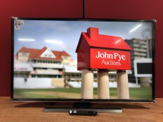 JVC 43" SMART 4K HDR LED TV MODEL LT-43CF810 (WITH STAND,WITH REMOTE,SCREEN FAULT,MARK IN SCREEN,SCRATCH ON SCREEN,LOOSE CASING,WITH BOX)