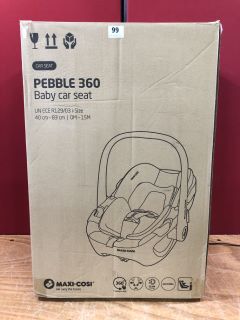 PEBBLE 360 BABY CAR SEAT 40CM-83CM (SEALED)