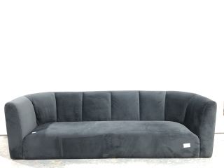 3 SEATER SOFA IN TEAL (L/W: 209 D: 82 H: 73) - RRP £1200